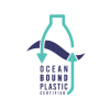 Recycled plastics oceans logo